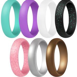 7 silicone wedding bands